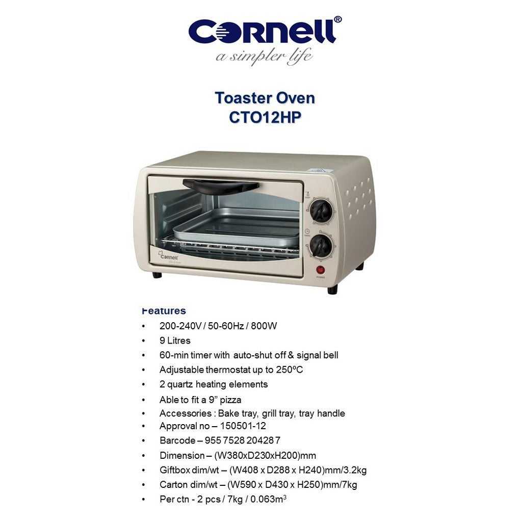 Cornell Oven Toaster 9L CTO-12HP