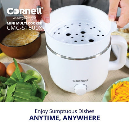 Cornell 1.5L Mini Multi-Cooker Personal Steamboat Noodle Cooker CMC-S1500X