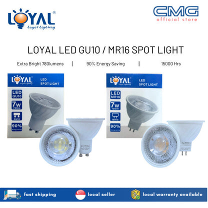 LOYAL LED 7W 240V GU10/ MR16 (GU5.3) SPOTLIGHT