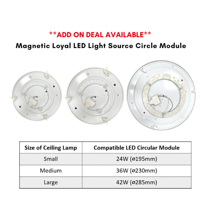 Loyal LED Ceiling Lamp Cover | 3 Sizes Available