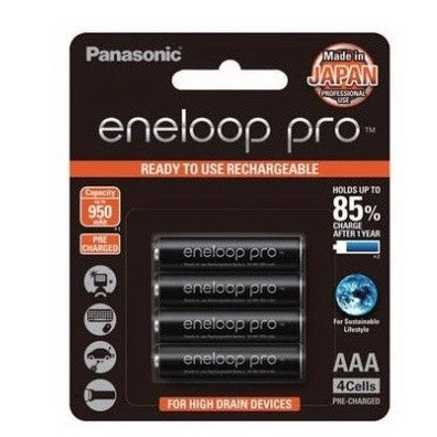 Eneloop Pro 4 AA/AAA 2550/950mAh Rechargeable Batteries