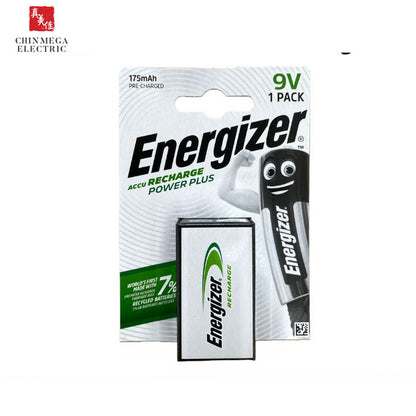 Energizer 9V Power Plus Rechargeable Battery 175mAh