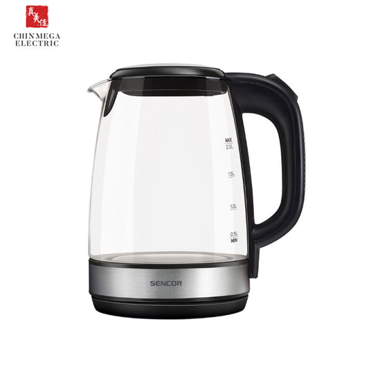 Sencor 2L Electric Glass Kettle | SWK 2080BK