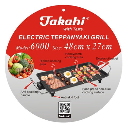 TAKAHI Electric Teppanyaki Grill | Model 6000 / 8000