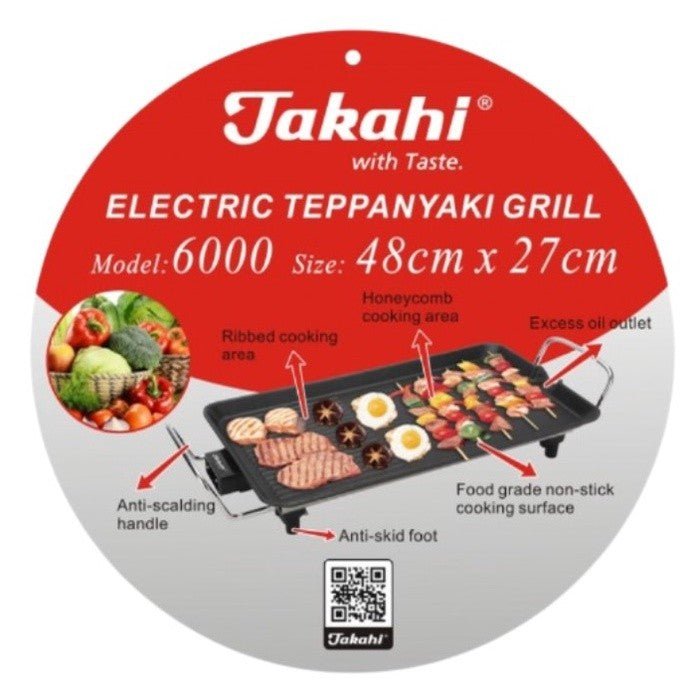 TAKAHI Electric Teppanyaki Grill | Model 6000 / 8000