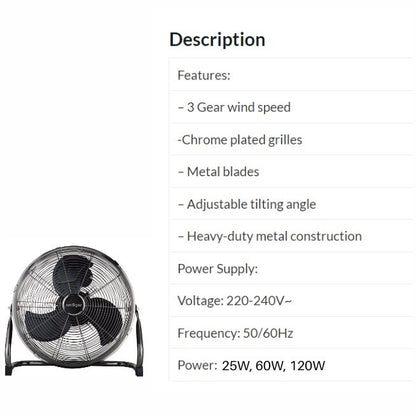 Aerogaz 9"/12"/16" Power Fan AZ-809PF|AZ-812PF|AZ-816PF