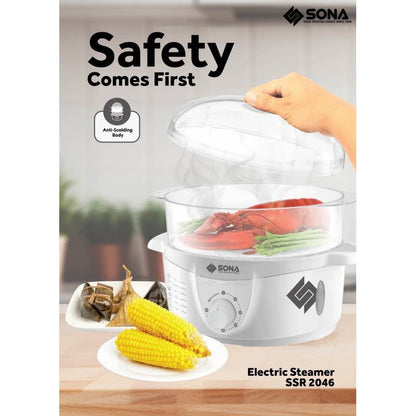 Sona 9.0L (3 Tier) Electric Steamer SSR2046