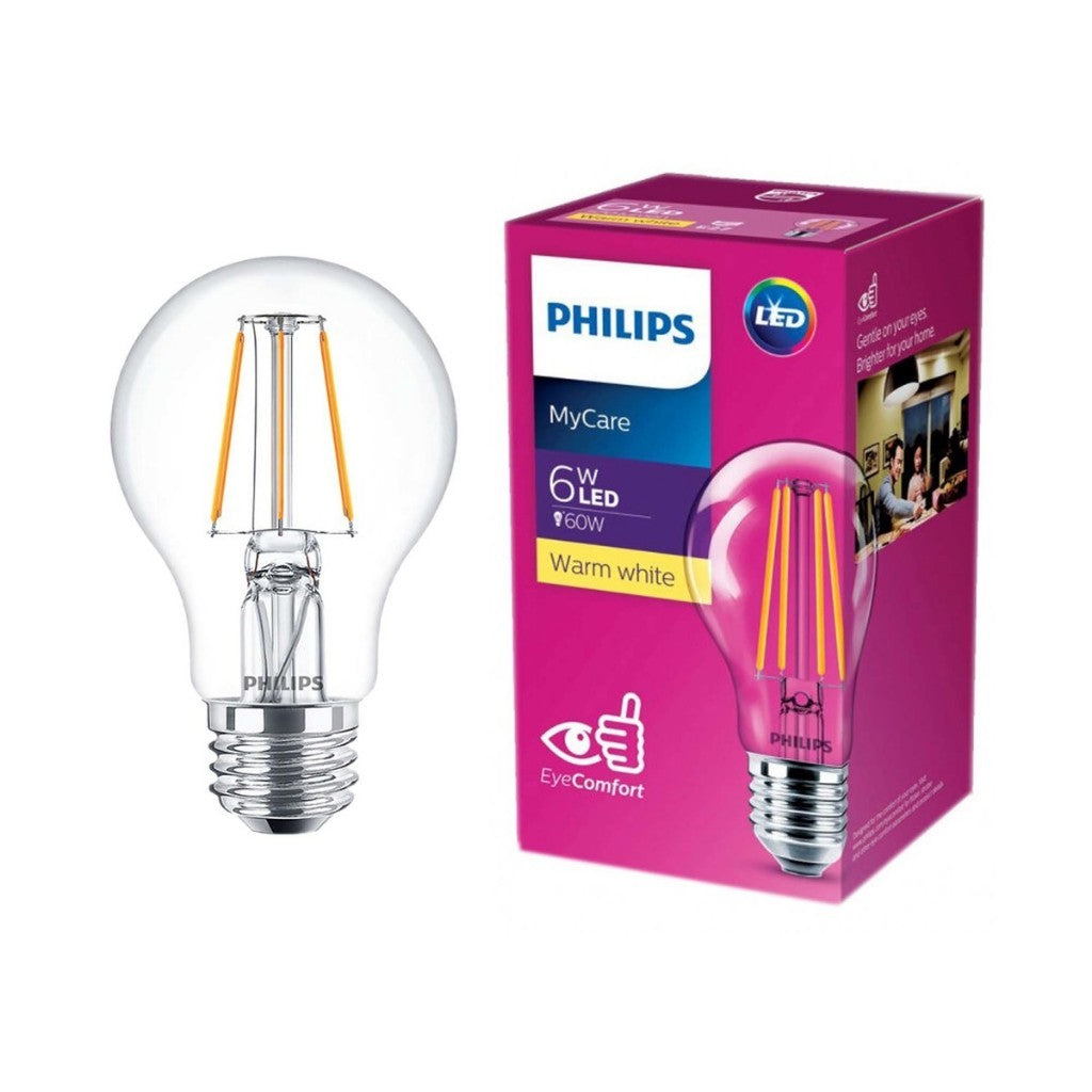 Philips LED Classic Bulbs ST64/ B35/ A60 Light Bulbs E14/ E27 Base (2w/ 4w/ 6w)