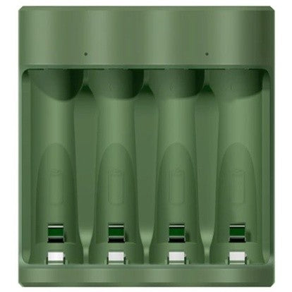 GP Recyko 4 slot USB Charger B421 with 4x AA 2100mAh NiMH Batteries