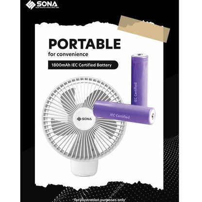 SONA 6” Portable Telescopic Clip Fan SFP 1905