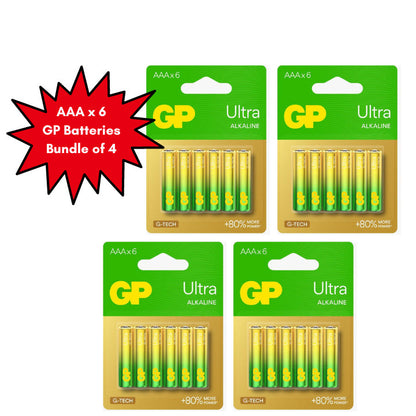 GP AA / AAA Alkaline Pack of 6 | Bundle of 4