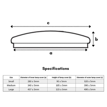 Loyal LED Ceiling Lamp Cover | 3 Sizes Available