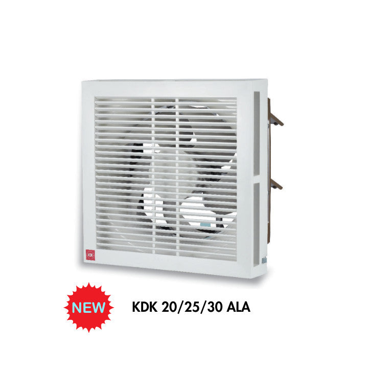 KDK Automatic Shutter Louver Type Wall Mounted Ventilating Fan 20 / 25 / 30 ALA (Enquire for installation)