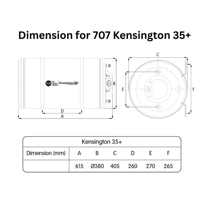 *Installation Available* 707 Storage Water Heater Kensington 25+ / 35+ *NEW*