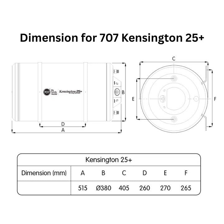 *Installation Available* 707 Storage Water Heater Kensington 25+ / 35+ *NEW*
