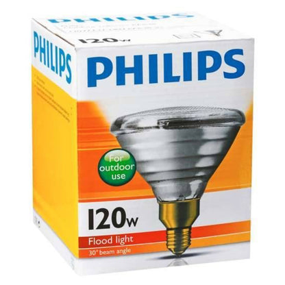 Philips 80W / 120W Outdoor Reflector Flood Light PAR38 E27 Base PAR38 30° Beam Angle