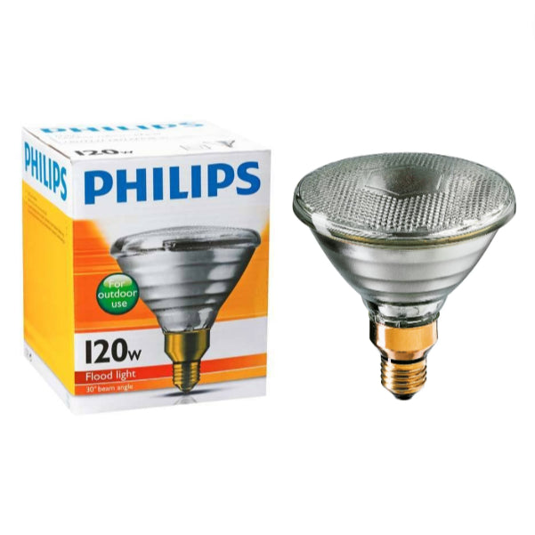 Philips 80W / 120W Outdoor Reflector Flood Light PAR38 E27 Base PAR38 30° Beam Angle