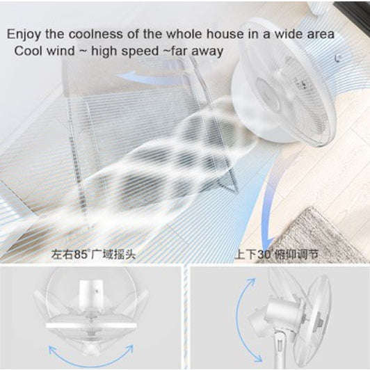 Toshiba AC/DC 16" Stand Fan with Timer and Remote (F-LSA10(W)SG / F-LSD10(W)SG)