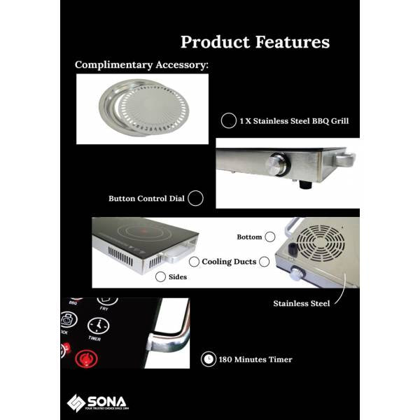Sona Electric Infrared Ceramic Cooker SIC 3302