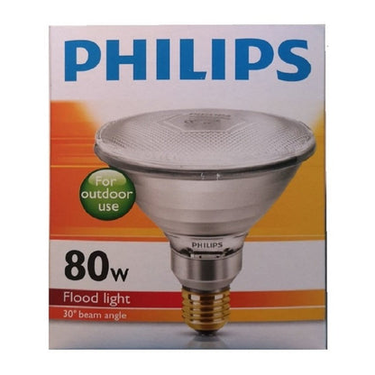 Philips 80W / 120W Outdoor Reflector Flood Light PAR38 E27 Base PAR38 30° Beam Angle