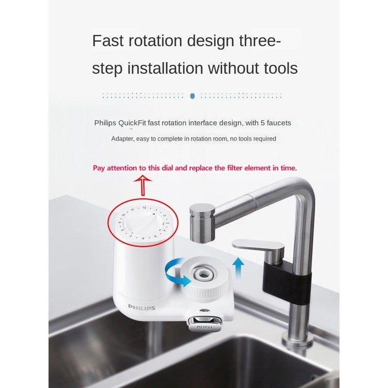 Philips AWP3753 / AWP3754 On Tap Water Purifier X-Guard Microfiltration System Granular Activated Carbon Faucet