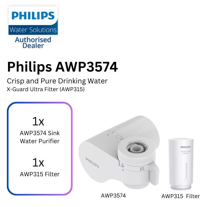 Philips AWP3753 / AWP3754 On Tap Water Purifier X-Guard Microfiltration System Granular Activated Carbon Faucet