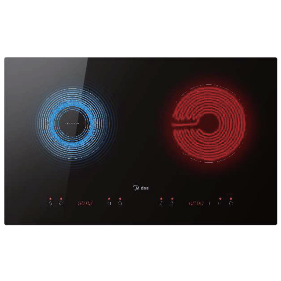 Midea 2 / 3 Zone Induction Ceramic Hybrid Electrical Hob - MBI-IHT261 (70cm)/ MBI-IHT341 (60cm)