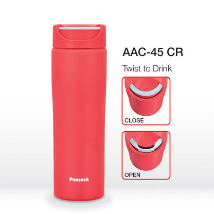 Peacock 450ML Twist Lock Thermos Tumbler | AAC-45