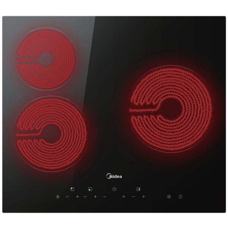 Midea 2 / 3 Zone Induction Ceramic Hybrid Electrical Hob - MBI-IHT261 (70cm)/ MBI-IHT341 (60cm)