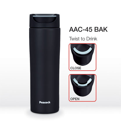 Peacock 450ML Twist Lock Thermos Tumbler | AAC-45