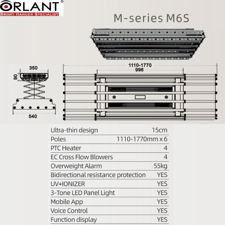 Orlant Smart Drying Rack M6S – A Drying Revolution for Small Singaporean Homes