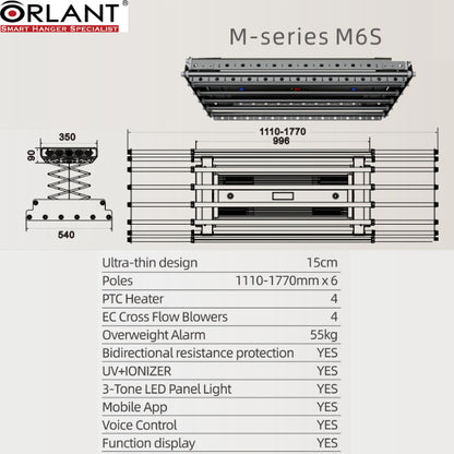 Orlant Smart Drying Rack M6S – A Drying Revolution for Small Singaporean Homes