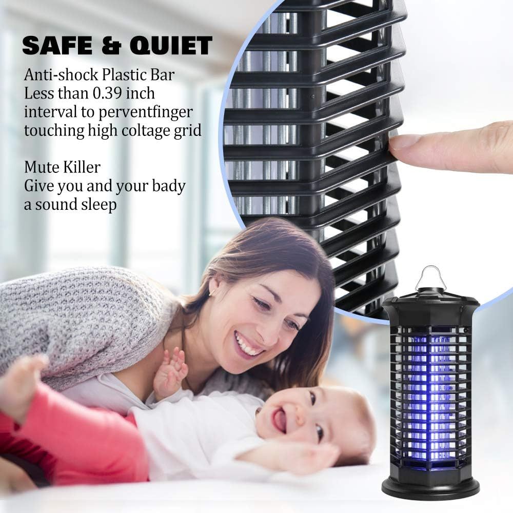 JY-269 Electric Mosquito Killer 1000V Powerful Insect Zapper UV Lamp for Home, Bedroom, Kitchen, Office