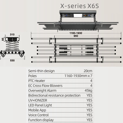 Orlant Smart Clothes Dryer X6S (X-series X6s)