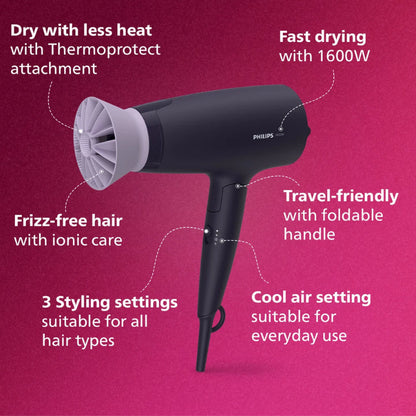 PHILIPS 3000 Series Hair Dryer - BHD308