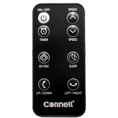 Cornell CFDC10BK DC Motor 10 Inch Air Circulation Fan With Remote