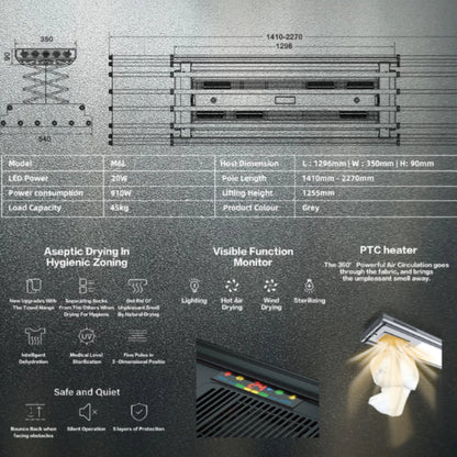 Orlant Smart Drying Rack M6L | Redefining Home Drying with Tech Elegance