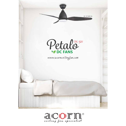 Acorn DC-325 Petalo 46" DC Motor Ceiling Fan with 18w LED Tri-Tone Lamp Remote Controlled