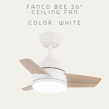 FANCO BEE 26" DC MOTOR CEILING FAN