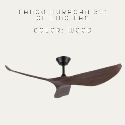 FANCO HURACAN 52" DC MOTOR CEILING FAN (Installation Service Please Contact Live Seller)
