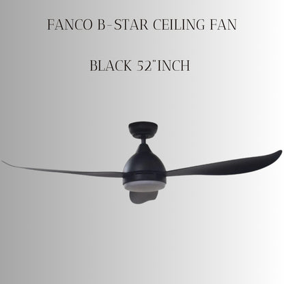 FANCO B-STAR 36" & 46" & 52" DC MOTOR CEILING FAN (Installation Service Please Contact Live Seller)