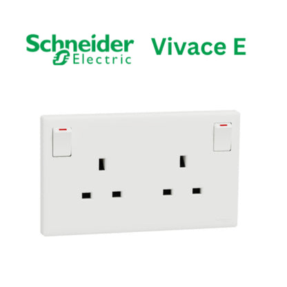 Schneider Vivace E White Switch Socket