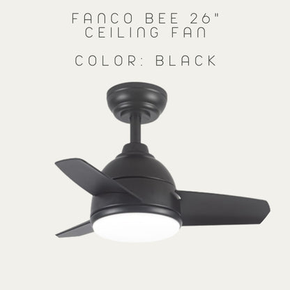 FANCO BEE 26" DC MOTOR CEILING FAN