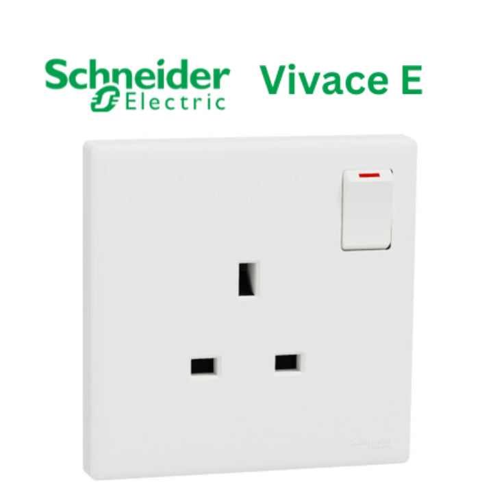 Schneider Vivace E White Switch Socket