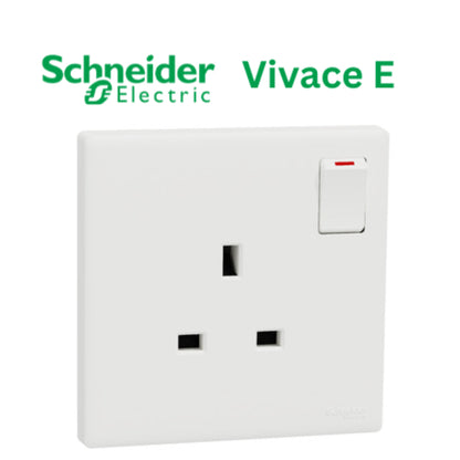 Schneider Vivace E White Switch Socket