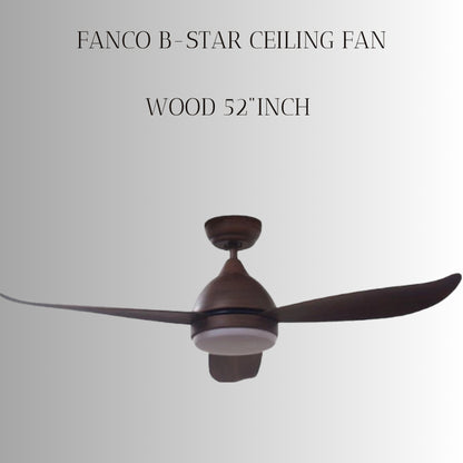 FANCO B-STAR 36" & 46" & 52" DC MOTOR CEILING FAN (Installation Service Please Contact Live Seller)