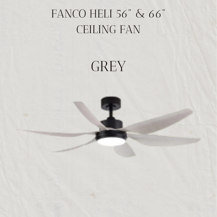 FANCO HELI 56" & 66" DC MOTOR CEILING FAN (Installation Service Please Contact Live Seller)