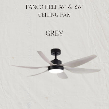 FANCO HELI 56" & 66" DC MOTOR CEILING FAN (Installation Service Please Contact Live Seller)