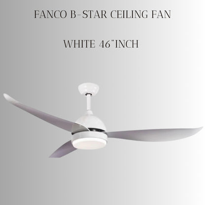 FANCO B-STAR 36" & 46" & 52" DC MOTOR CEILING FAN (Installation Service Please Contact Live Seller)
