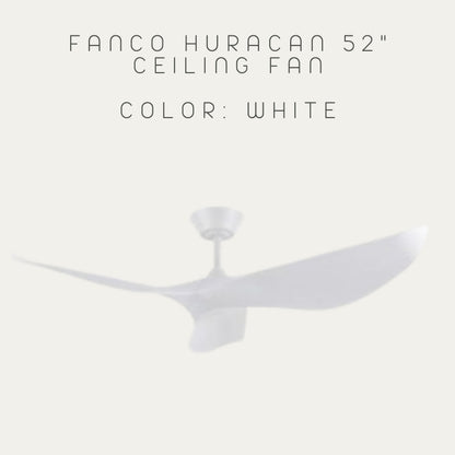 FANCO HURACAN 52" DC MOTOR CEILING FAN (Installation Service Please Contact Live Seller)
